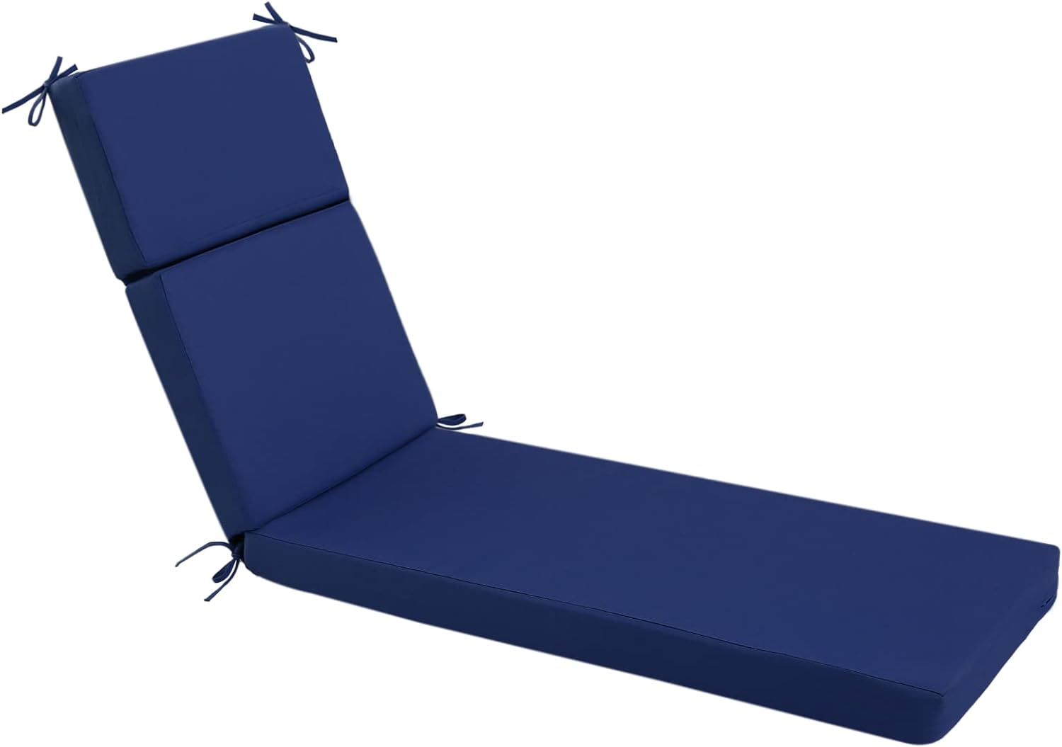 Idee-Home Chaise Lounge Cushions Outdoor, Lounge Chair Cushion 72In.L X 21In.W X 3In.D Patio Furniture Waterproof for Lawn Pool