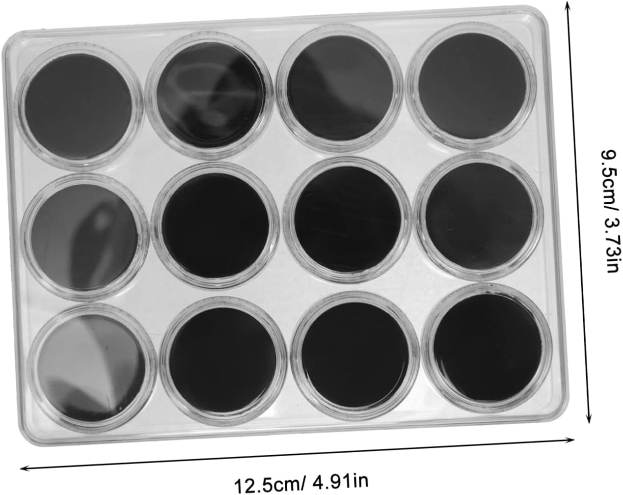 Acrylic Gemstone Display Case Lid round Storage Box for Diamonds Jewelry Organizer for Brooch Pins and Medals for Collectors and Display image number 1