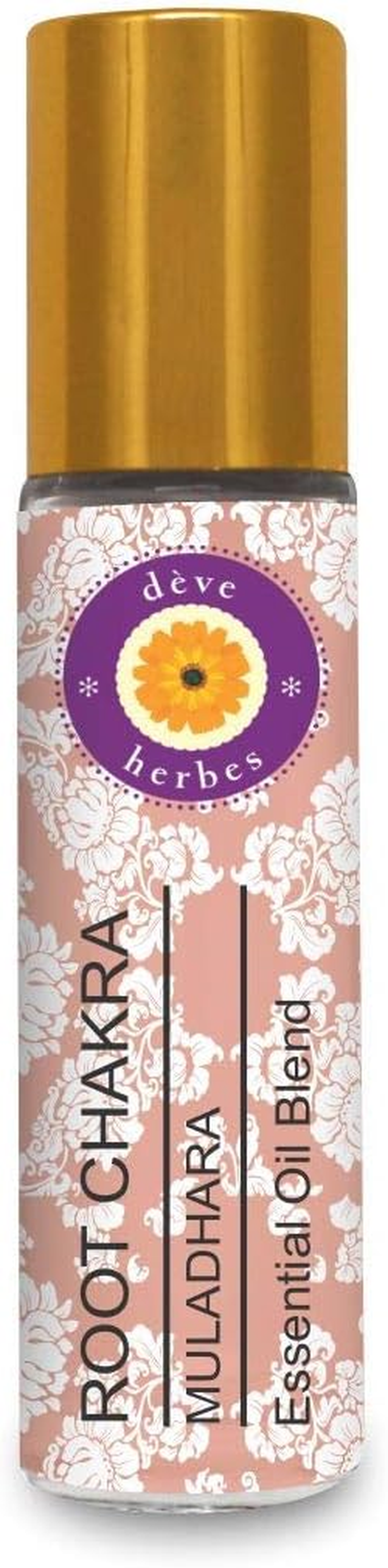 Deve Herbes Root Chakra Oil (Muladhara) - Ideal for Meditation, Purification, Yoga, Chakra Alignment, Relaxation, Healing & Rituals, 8Ml (0.27 Oz) image number 4