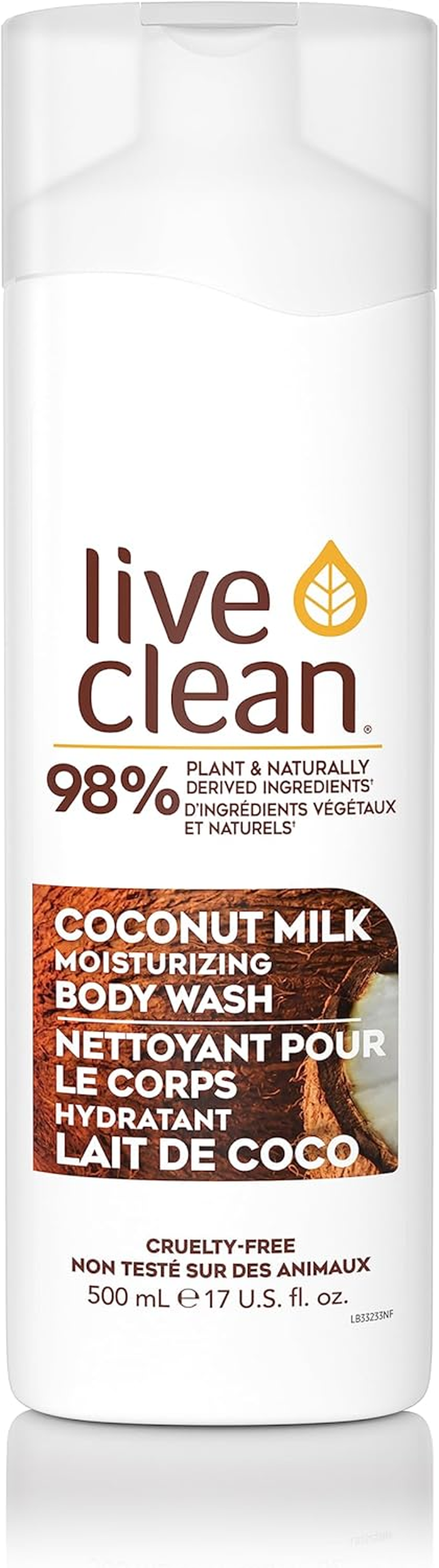 Live Clean Coconut Milk Moisturizing Body Wash, 17 Fluid Ounce image number 2