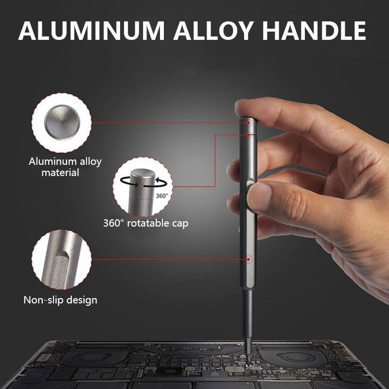 28-In-1 Small Precision Screwdriver Set, Professional Magnetic Mini Repair Tool Kit with Extra Magnetized & Demagnetized Area for Phone, Computer, Watch, Laptop, Game Console, Eyeglass image number 5