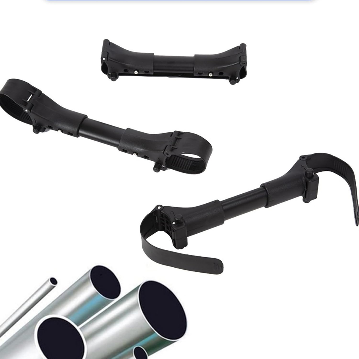 Weegeeks 3Pcs Universal Stroller Connector for Twins - Side by Side Pushchair Connector, Adjustable & Compatible with Most Strollers image number 2