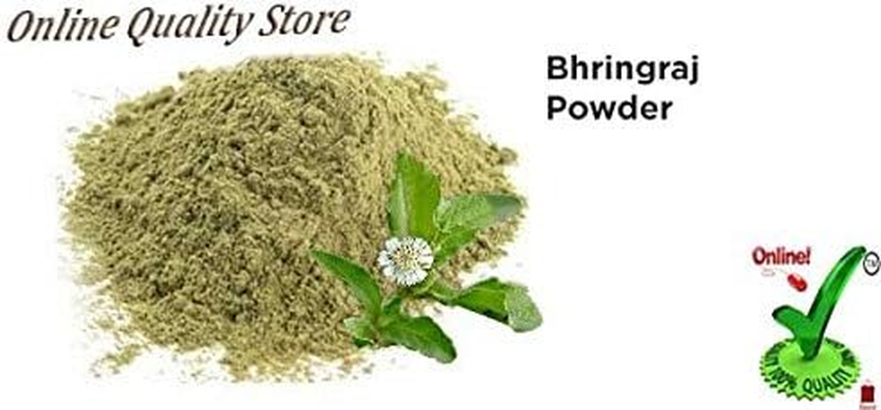 Online Quality Store Bhringraj Powder for Hair - 100% Organic (800 Grams) image number 1