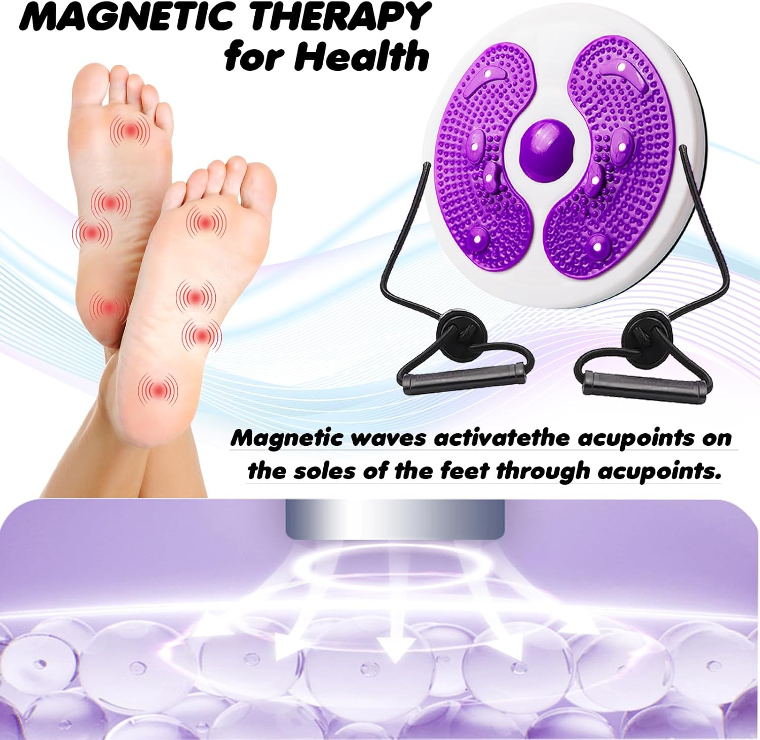 Waist Whisper Waist Twister Disc Body Shaping Waist Twisting Disc for Women Adults Cardio Weight Loss/Cardio Exercise Waist Toning Fitness Turntable for Home Workout Waist Sculptor Machine image number 5