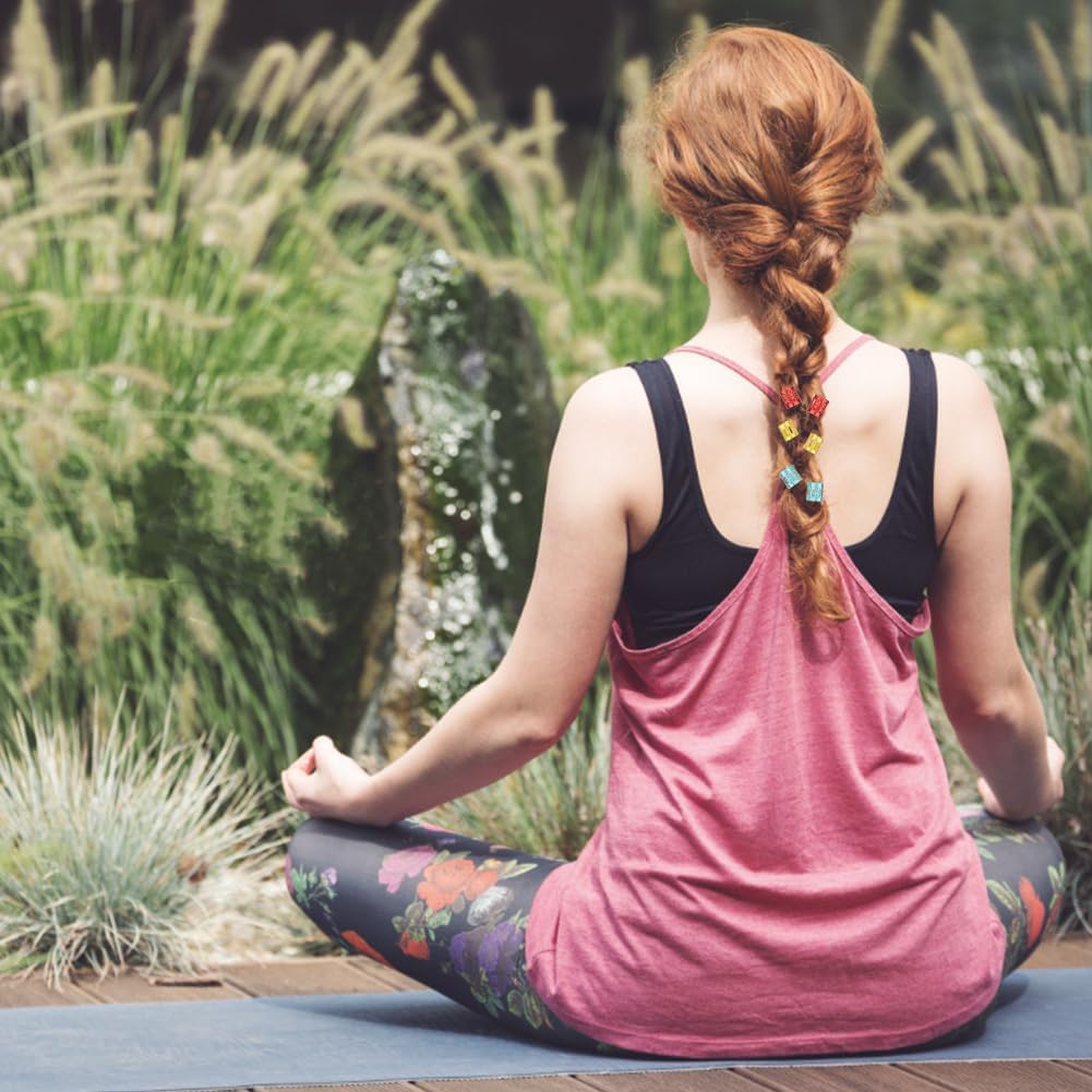 Hair Braid Cuff, Dreadlocks Beads Rings Cuffs Decoration Wig Accessories Metal for Women Girls Braiding and Hairstyles DIY Styling Jewelry Decorations Colorful Silver Gold(Color) - Mixed Gold And Silver image number 6