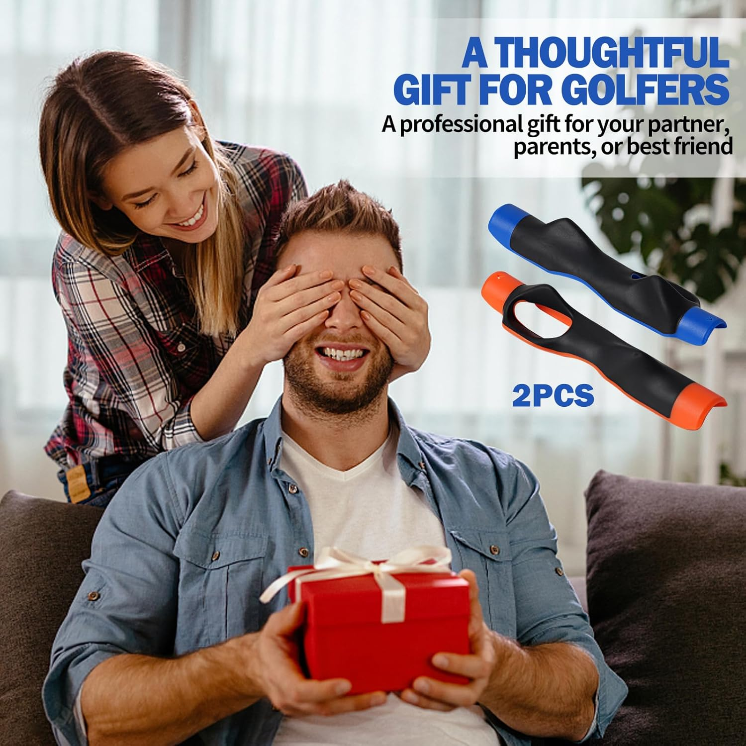 YOSHINE Golf Grip Trainer - Portable Grip Trainer Golf 2Pcs, Golf Training Aid for Beginners, Golf Grip Training Aid to Help Train Correct Hand Position, Suitable for Right-Handed Golfers image number 2