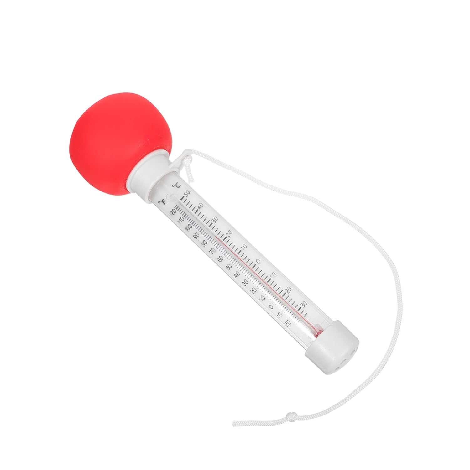 BESPORTBLE Tomato Floating Thermometer for Swimming Pools Large Display Easy Read Water Temperature Gauge for Baths Indoor Outdoor Spas Hot Tubs Ponds image number 2