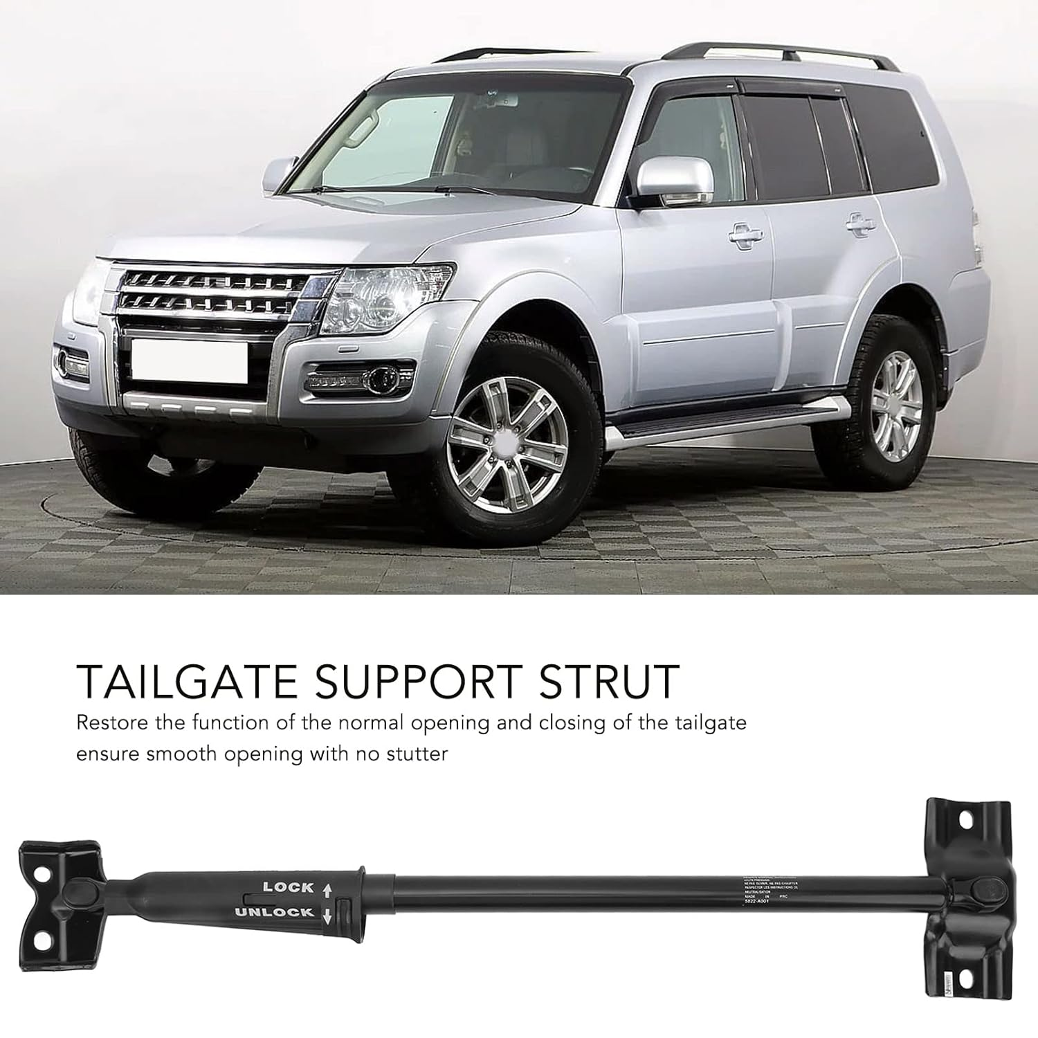 Gernie Rear Liftgate Hatch Tailgate Struts Lift Supports, 5822A001, Black, Mitsubishi Pajero 2006-2016 Tailgate Lift Support Strut