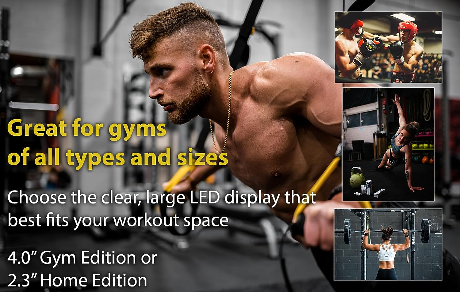 Flex Timer - Home Edition - Bluetooth App-Controlled LED Interval Timer with Medium 2.3&rdquo; Digits for Crossfit, Tabata, HIIT, EMOM, MMA, Boxing, Interval Training, Circuit Training, and More image number 3