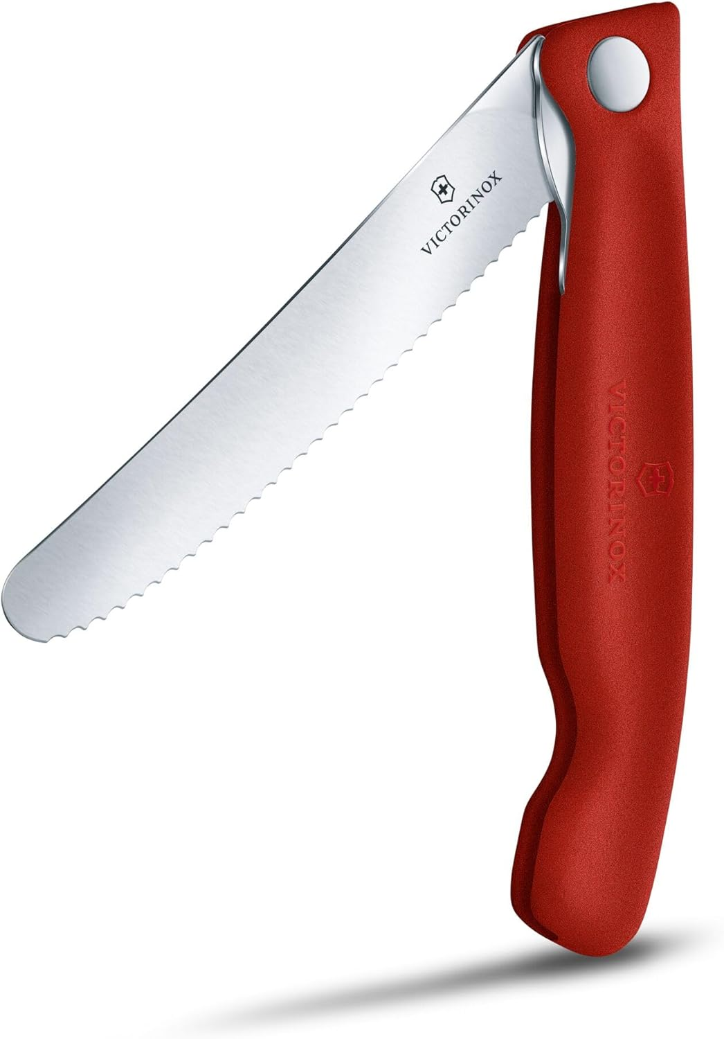 Victorinox Swiss Classic Foldable Paring Knife with Wavy Edge, 11 Cm Blade Length, Red One Size image number 1