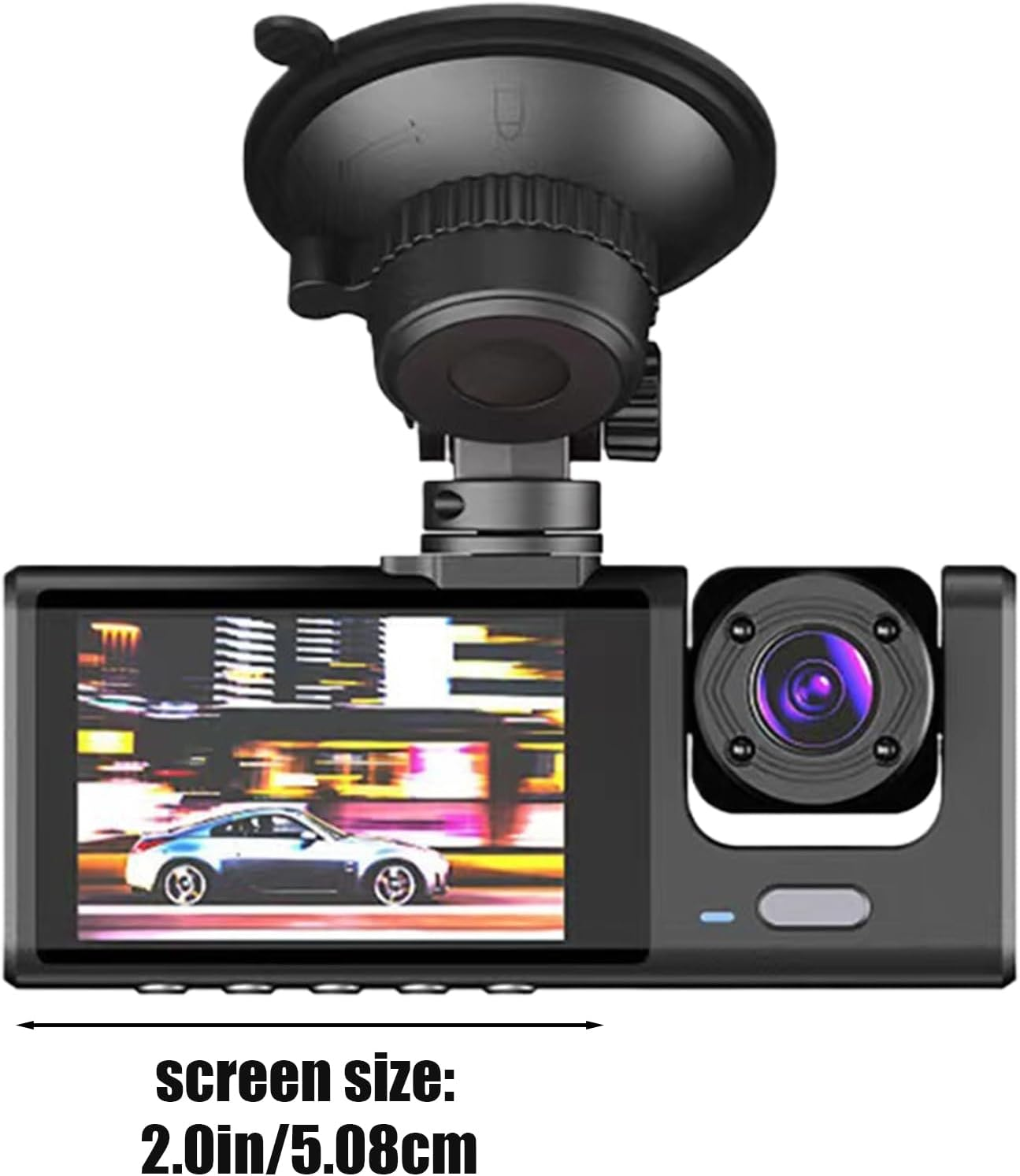 Dashboard Cam for Car - Car 1080P Camera for Dashboard - Front and Rear Driving Recorder with Night Vision, Wide Angle, Loop Recording for Long-Distance Travel - Wifi Version Three Records image number 5