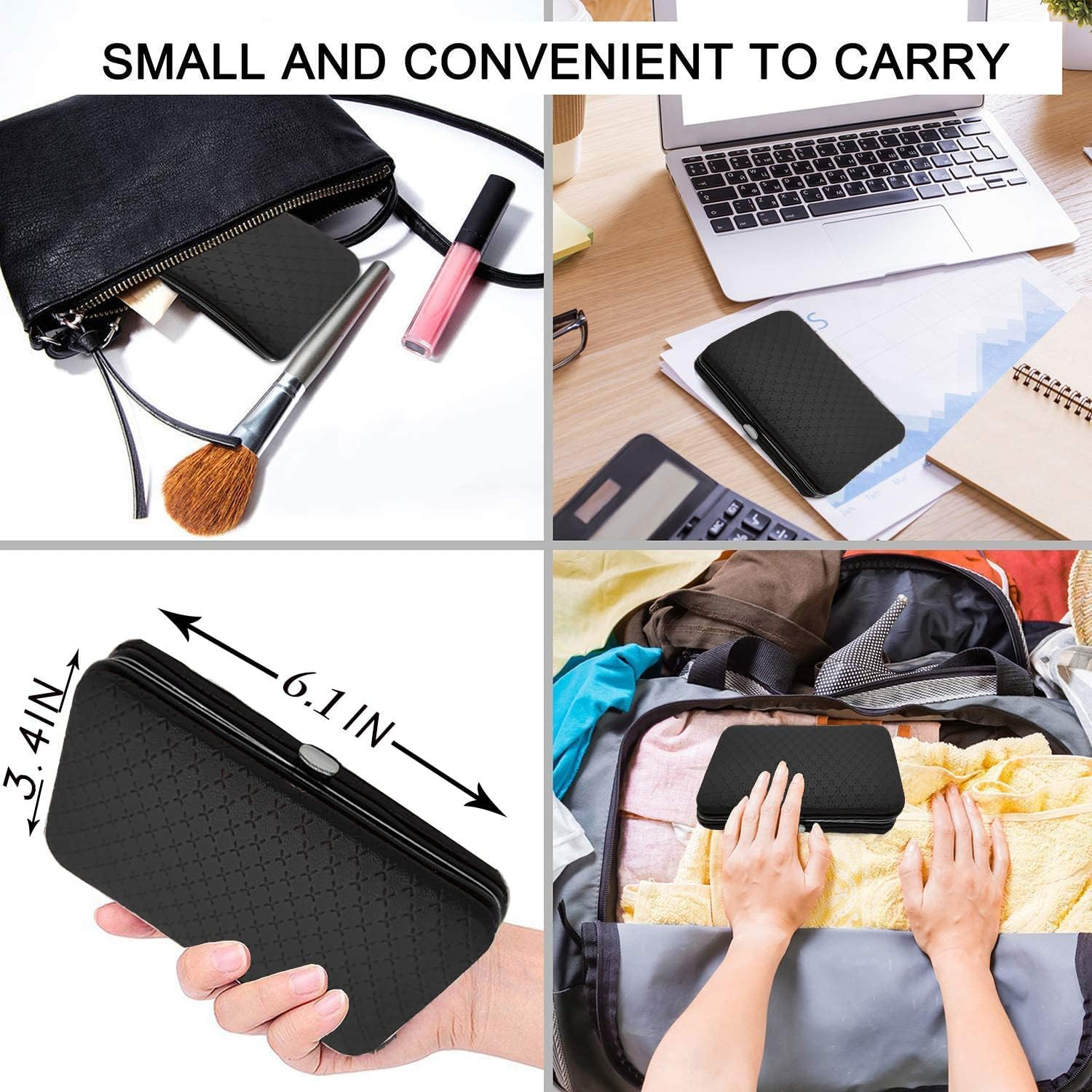 Sieeck Manicure Set,Pedicure Kit Nail Kit-19 in 1,Stainless Steel Manicure Kit,Professional Grooming Kits with Luxurious PU Leather Case for Women Men Friends Parents image number 5