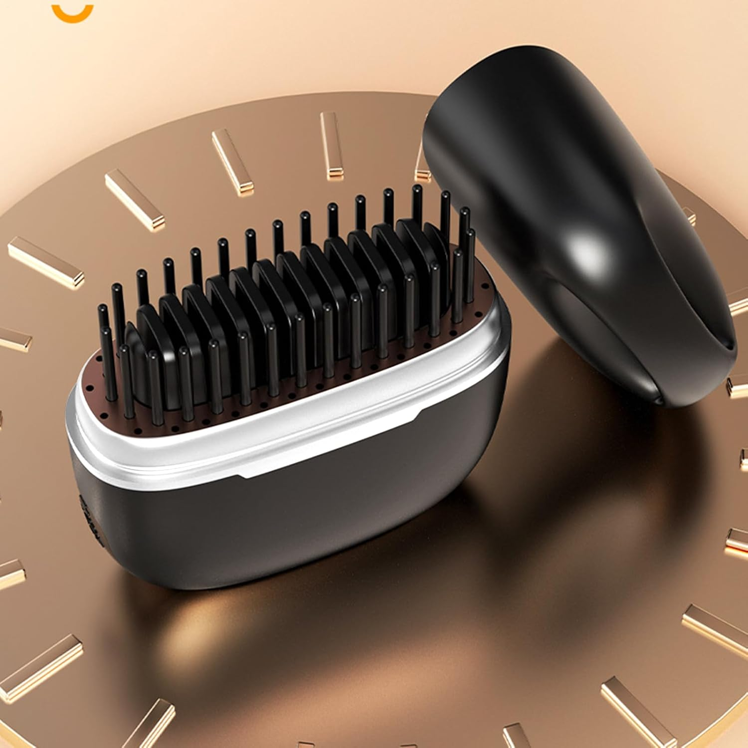 Furtryvl Cordless Hair Straightener Brush - Cordless Hair Straightener Comb | Hair Styling Tool Less Frizz Smoother Straightening Brush for Travel Camping Girls Home Dorm image number 1