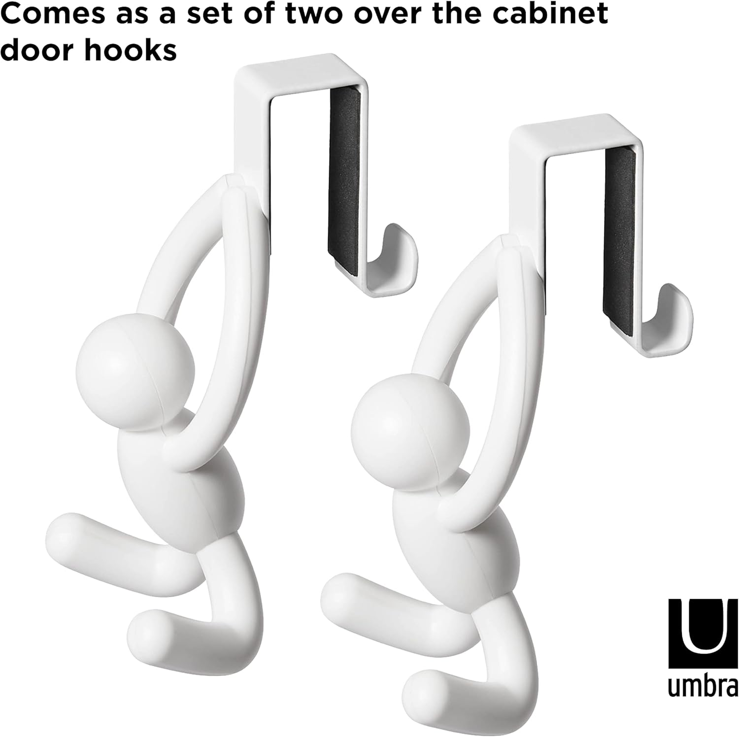 Umbra Buddy over the Cabinet Hook, White image number 3