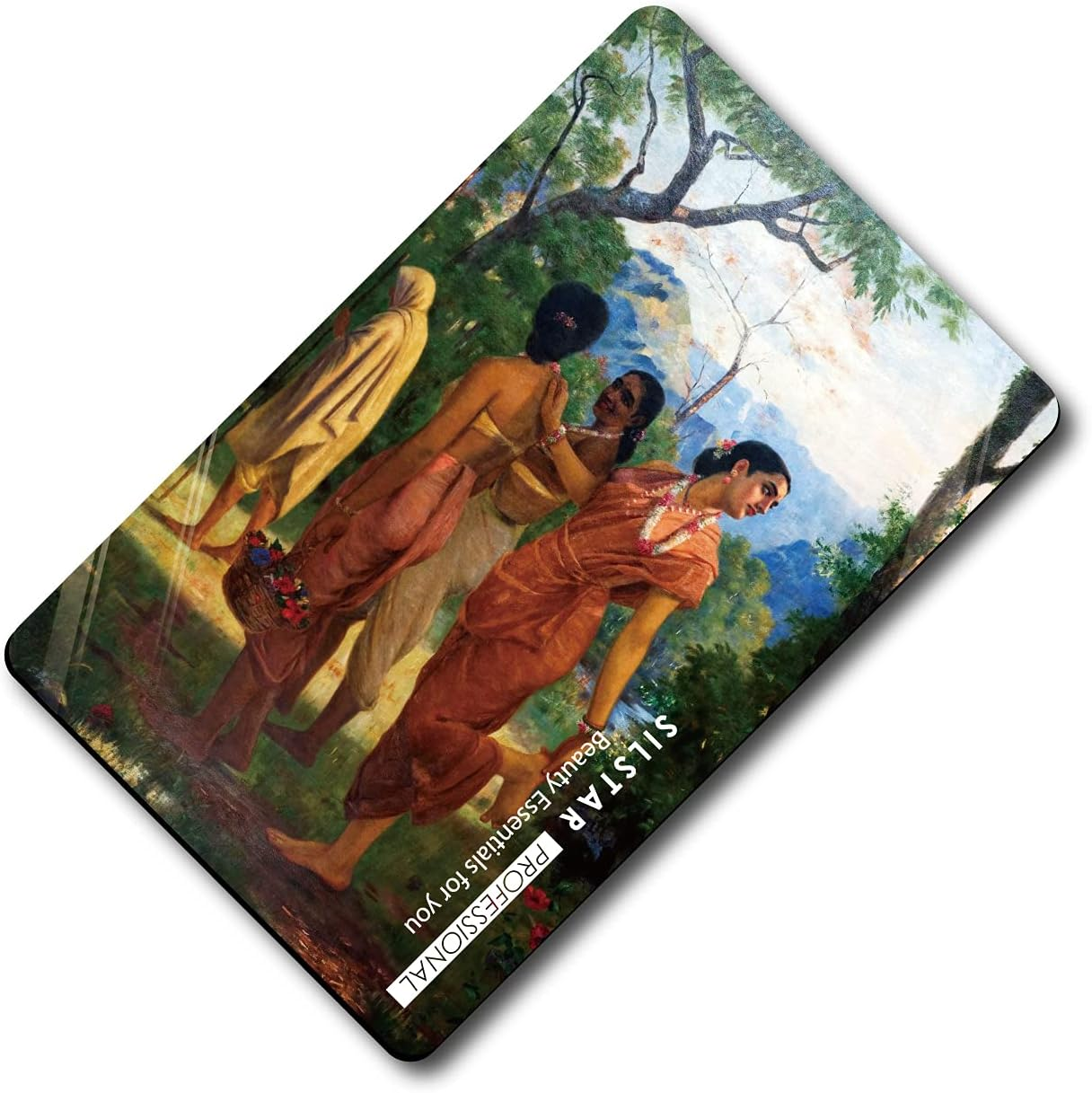 SILSTAR PROFESSIONAL Compact Card Mirror, Unbreakable Acrylic Makeup Mirror, Vanity Mirror Small for Wallet Case, Travel Purse, Handheld Compact Pocket Mirror_Raja Ravi Varma_Shakuntala 143 image number 2