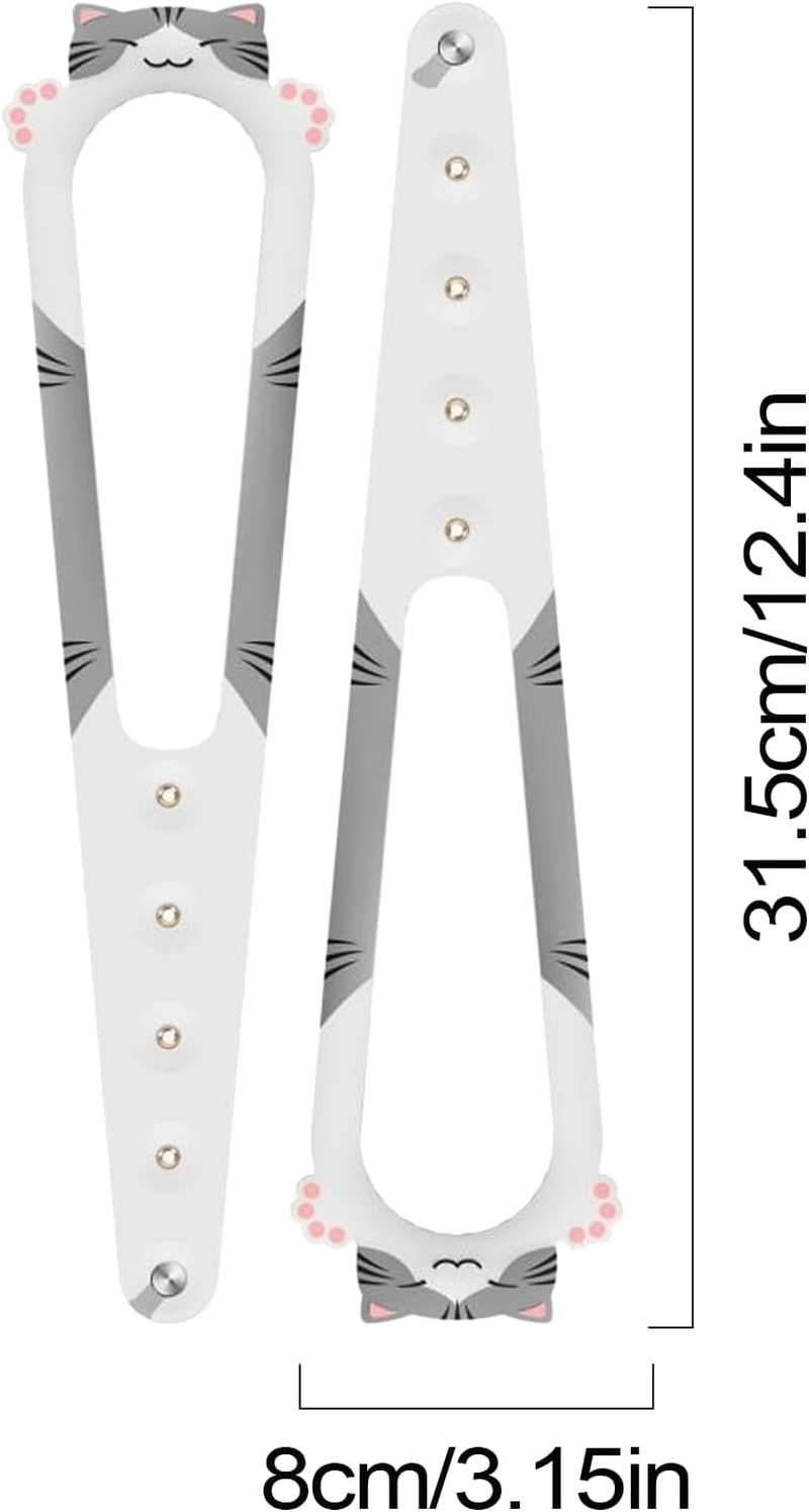 Cat Door Prop,Keep Door Cracked Open for Cat | Portable Pet Supplies Gate Locks for Bedroom Kitchen Living Room and Study Room image number 2