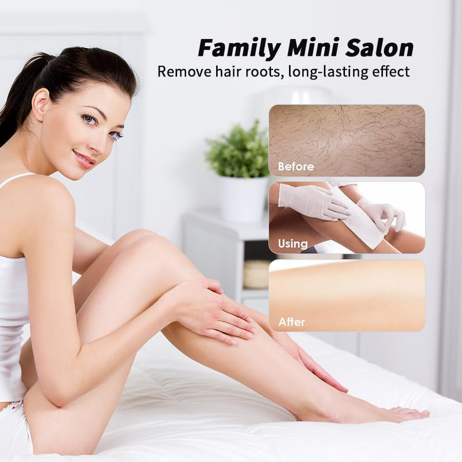 Pink Waxing Kit for Women,Waxing Kit for Brazilian Wax,Wax Pot Heater Wax Warner Kit Incl. 400G Wax Beads, 20 Spatulas - Wax Machine or Wax Pot Perfect Brazilian Wax Kit for Women AU Plug