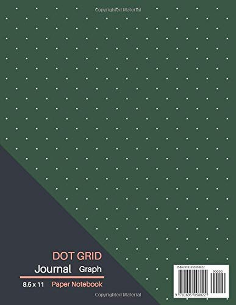 Dot Grid Notebook: Dotted Notebooks Paper Large (8.5 X 11 Inches), A4 100 Pages - Bullet Journal - Dot Grid Journal Graphing Pad - Drawing & Note Taking (Eden Green Cover)