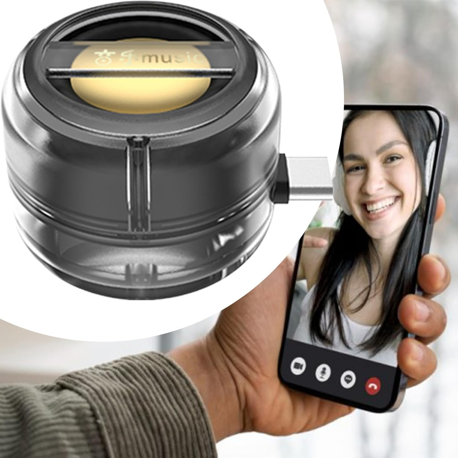 Small Speaker - Compact Sound Enhancer | Mobile Phone Audio Amplifier Plug-And-Play, Portable Music Player for Cycling Camping image number 3