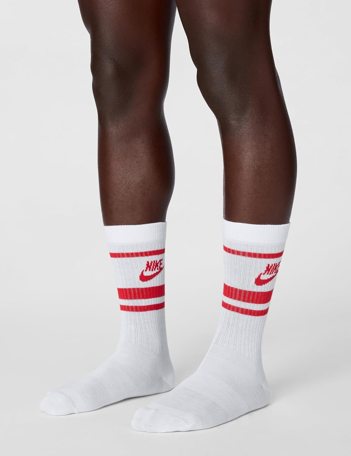 Nike Nsw Everyday Essential Cr Socks White/Black/Black M image number 7