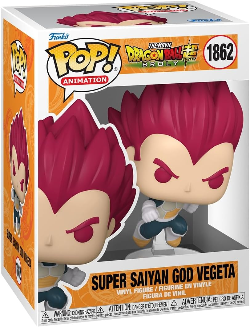 FUNKO POP! Anime: Dragon Ball Super: Broly - Super Saiyan God Vegeta image number 4