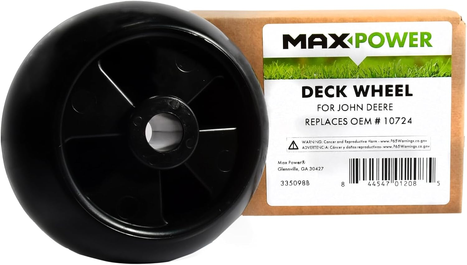 Maxpower 335098B Deck Wheel for John Deere M111489, AM-116299, M11149
