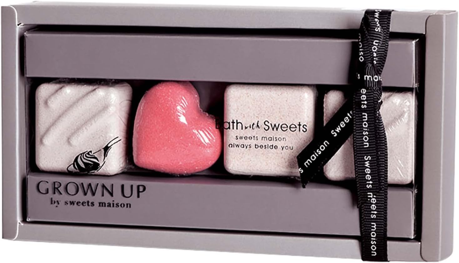 Sweets Maison OB-SMH-5-1 Bath Salts, Glow Up, Chocolate Fiz, Bath Gift, Moisturizing Ingredients, Raspberry & Bergamot Peony