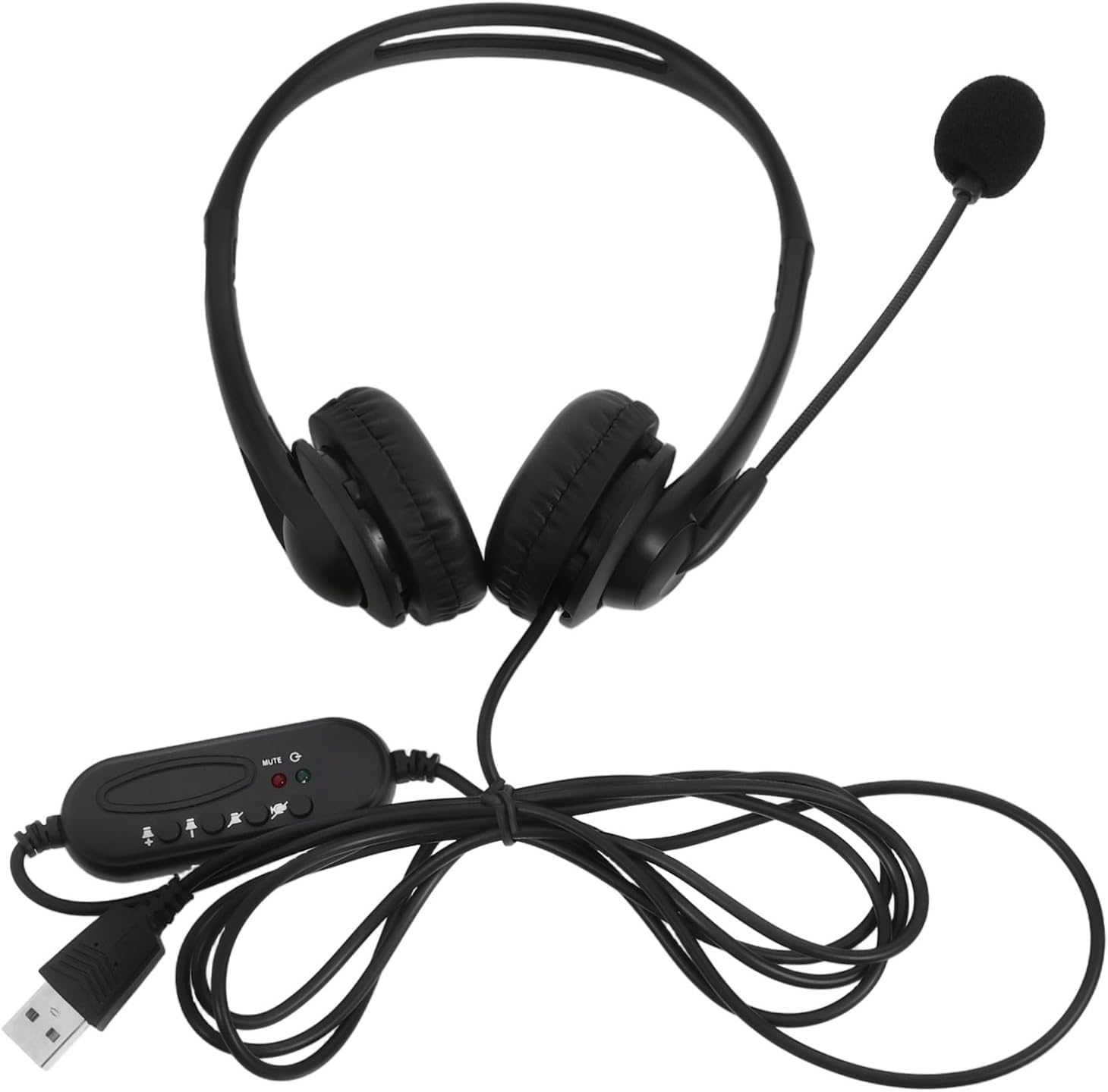 Deep Bass Stereo Headphones Noise Canceling Headset Microphone for Business and Online Courses image number 1