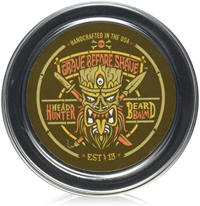 Grave before Shave Head Hunter Beard Balm (Tropical Summer Aroma) (4 Oz.) image number 3