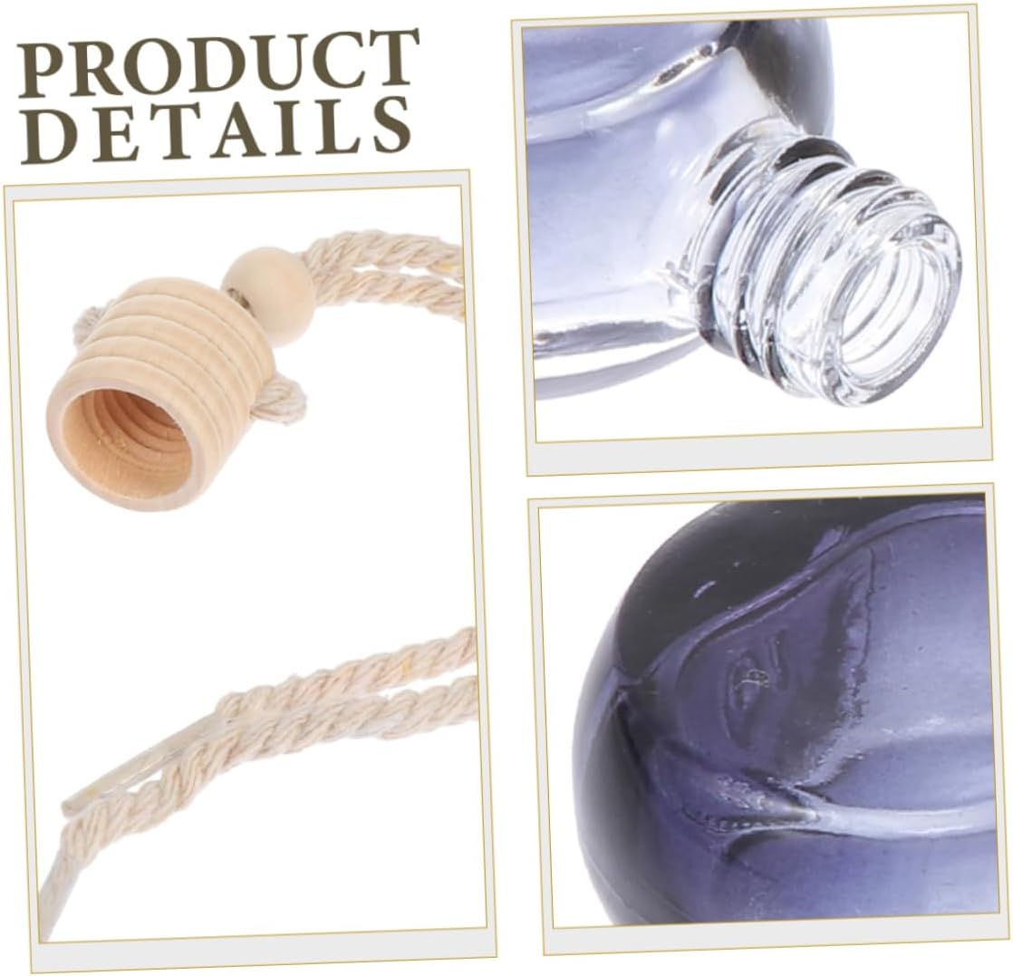 8Pcs Car Scent Diffuser Hanging Perfume Bottle Pendant Air Freshener for Car Decorative Aroma Bottle Reusable Scent Container image number 4