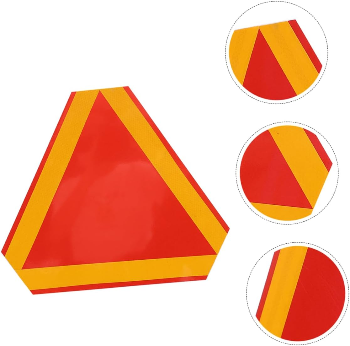 Luxshiny Reflective Warning Triangle Sign Slow Moving Vehicle Caution Board for Trucks and Low Speed Vehicles Road Safety Reflector image number 3