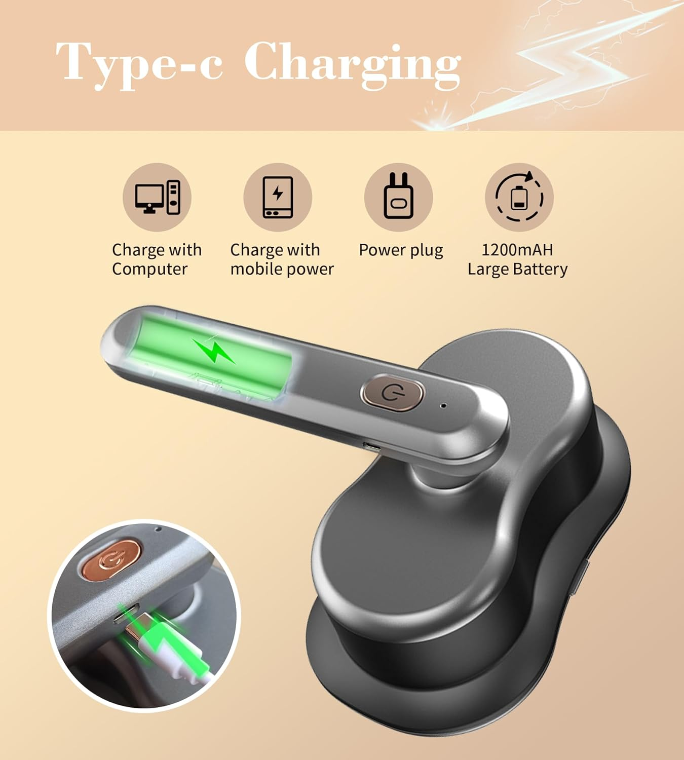 Aricvort Fabric Shaver and Lint Remover, Rechargeable Portable Fabric Shaver, Black image number 5