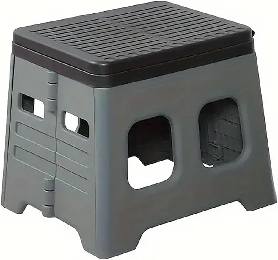 AIMALL Portable Folding Toilet Stool &ndash; 14.6 X 11.8 X 12 Inch Outdoor Travel Car Camping Toilet, Lightweight 1.3Kg PP Material with 300Lb Weight Capacity and Hygienic Lid