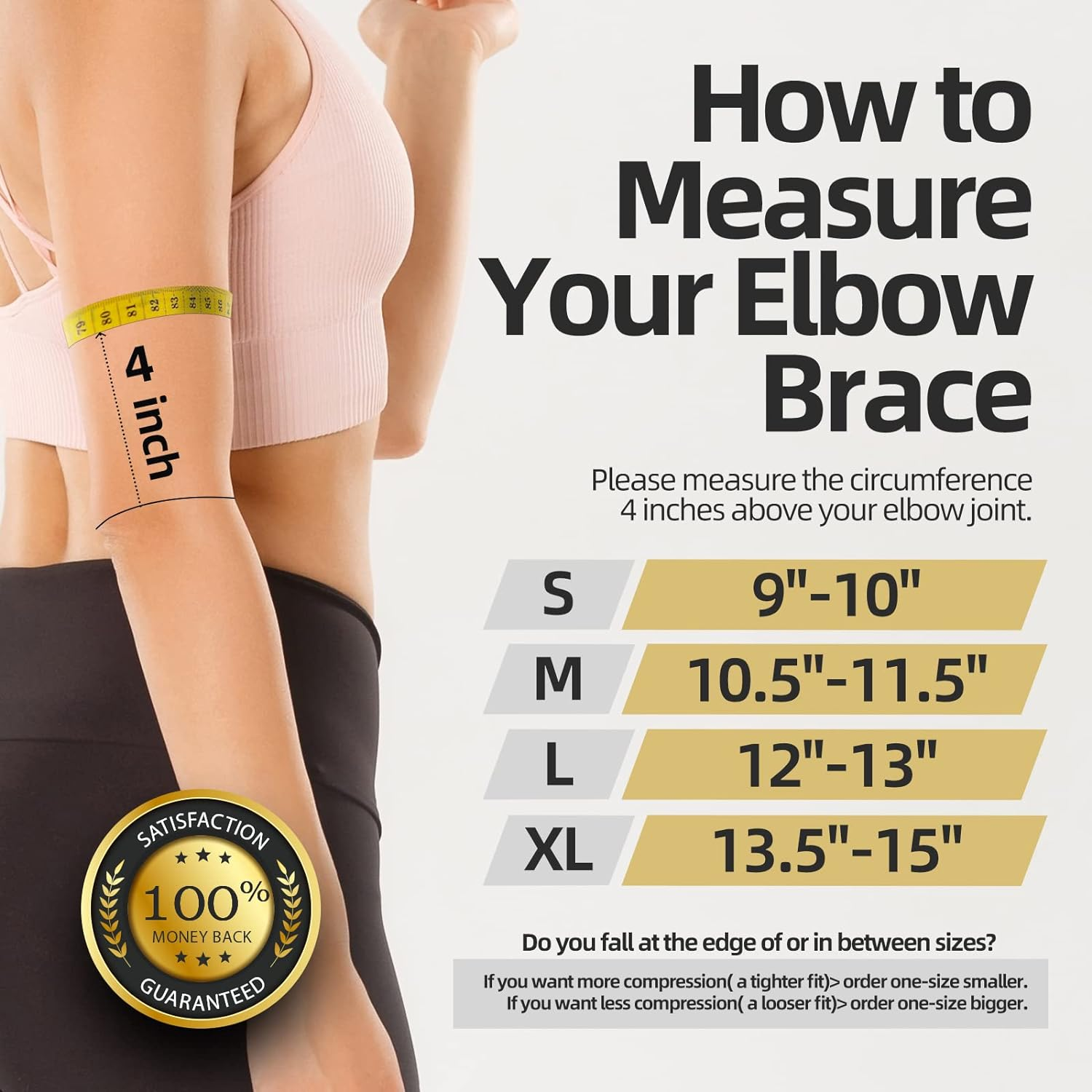 Copper Elbow Brace for Tendonitis and Tennis Elbow, Elbow Compression Sleeve for Men/Women, Elbow Sleeve Support for Arthritis, Bursitis, Joint Pain Relief, Golfers, Weightlifting, Gym, Sports image number 6