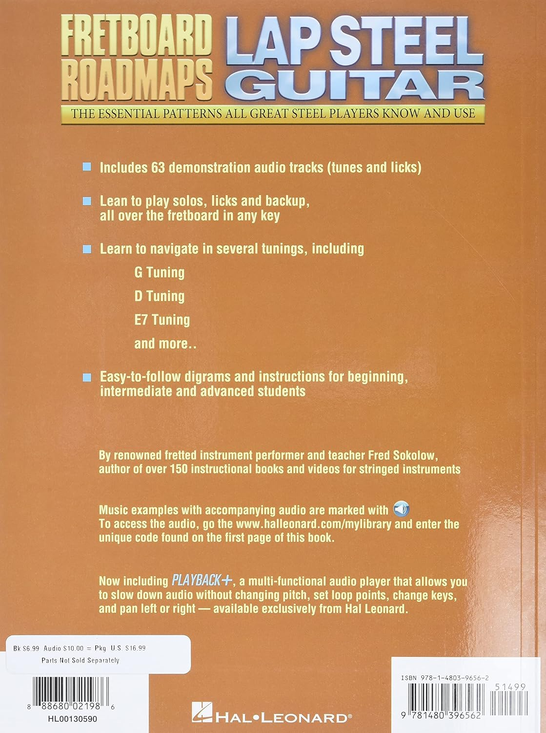 Fretboard Roadmaps - Lap Steel Guitar Book/Online Audio: the Essential Patterns That All Great Steel Players Know and Use