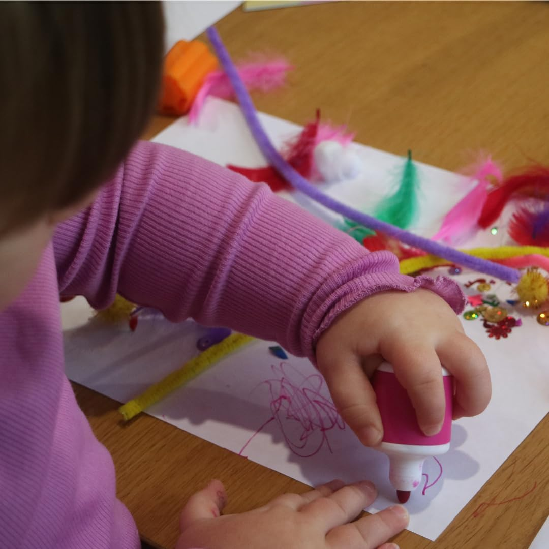 Washable Marker Pens, 10X Mini Markers for Kids, Coloring, Art and Craft, Non-Toxic, Easy Grip, Adaptive, Chunky Marker Pens image number 1