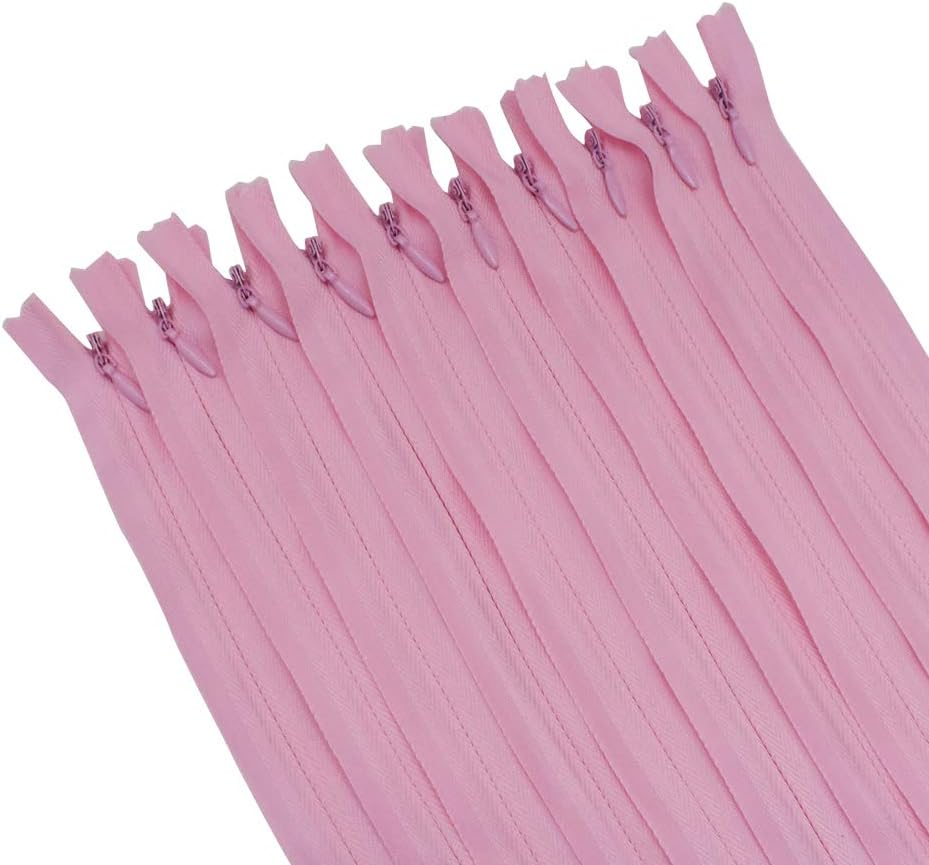 40Pcs 20 Inch Nylon Invisible Zippers Sewing for Tailor Sewing Crafts, Dresses, Skirts, Pillows DIY Crafter'S Special (Beige) - Beige image number 3