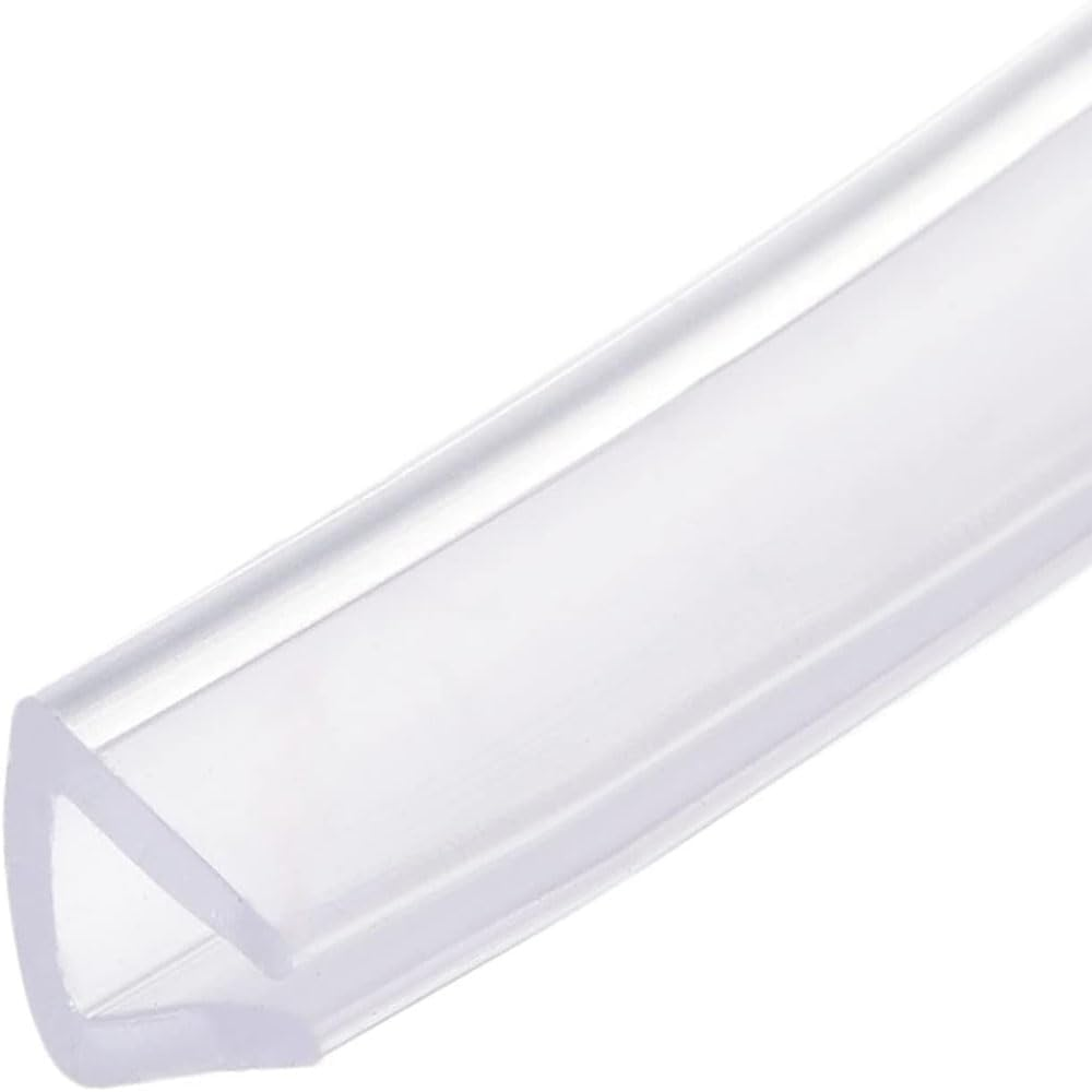 Transparent Trim Seal,Pvc U Shaped Edge Protector Channel for 3-5Mm Thick Furniture, Doors and Vehicles Clear Flexible Sealant Guard against Scratches and Damage, Durable Waterproof DIY Trim Molding