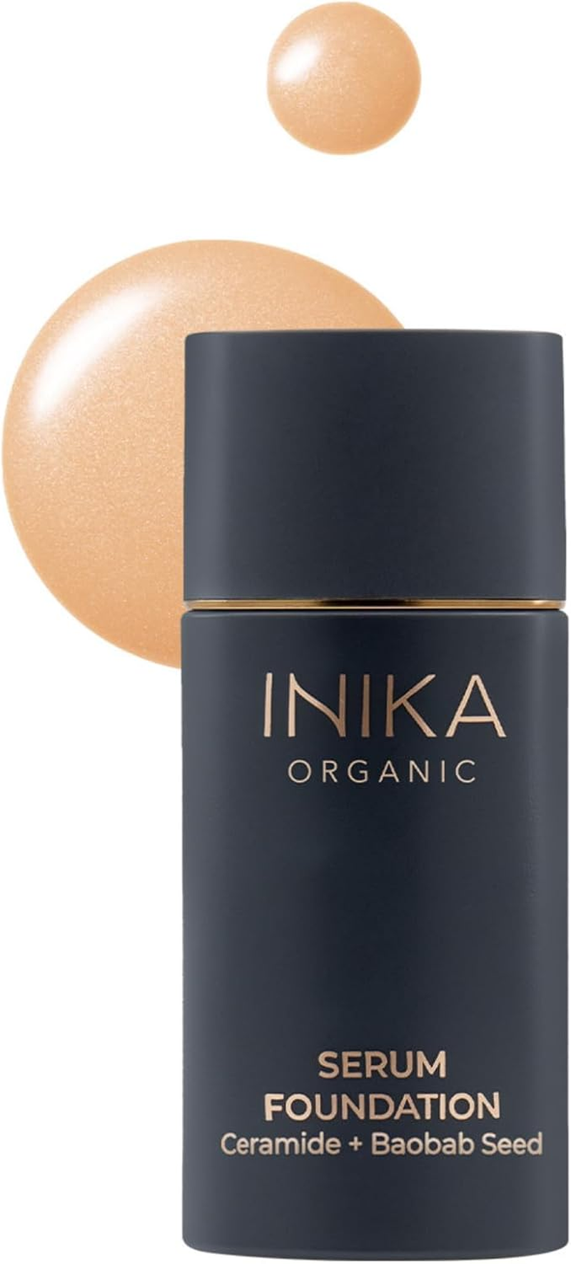 Organic Serum Foundation | Vegan, Buildable Coverage, Weightless Second Skin Feel, Transfer Proof with Skincare Ingredients in Sustainable Packaging. Brilliant 25Ml (Fearless)