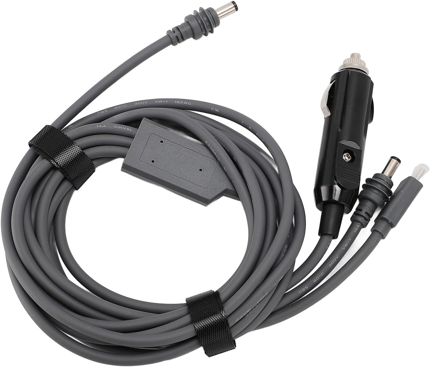 Car Charger for Mini, 3 in 1 DC Male Plug to USB Type C Power Cable Replacement for Satellite Device, PD100W Car Charger Adapter Cord for Outdoor (10M) image number 1