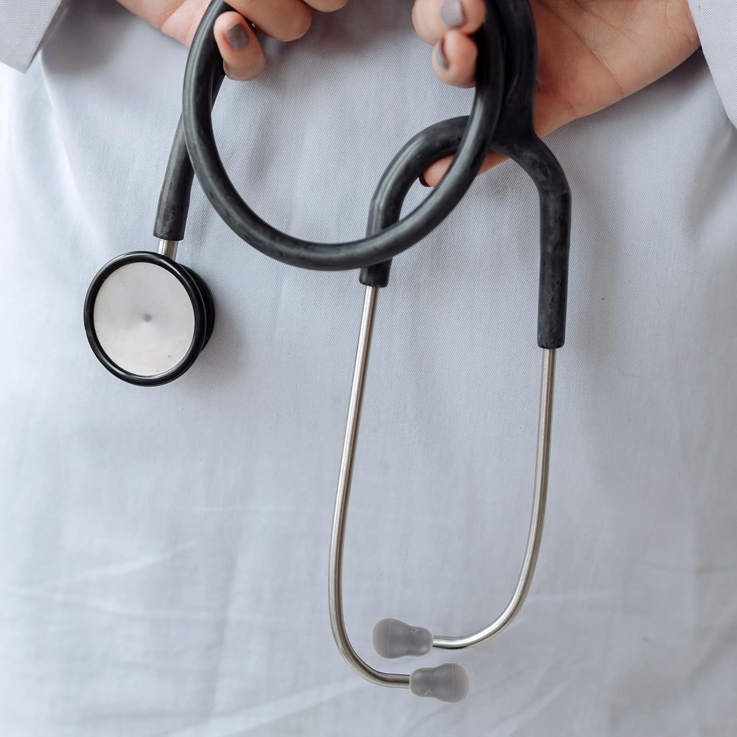 SOLUSTRE 10Pcs Ear Tips for Stethoscope Ear Tips Accessories Stethoscope Earbuds Stethoscope Ear Buds Stethoscope Earplug Small Earplugs Earbuds for Stethoscope Supplies Universal Pvc image number 3