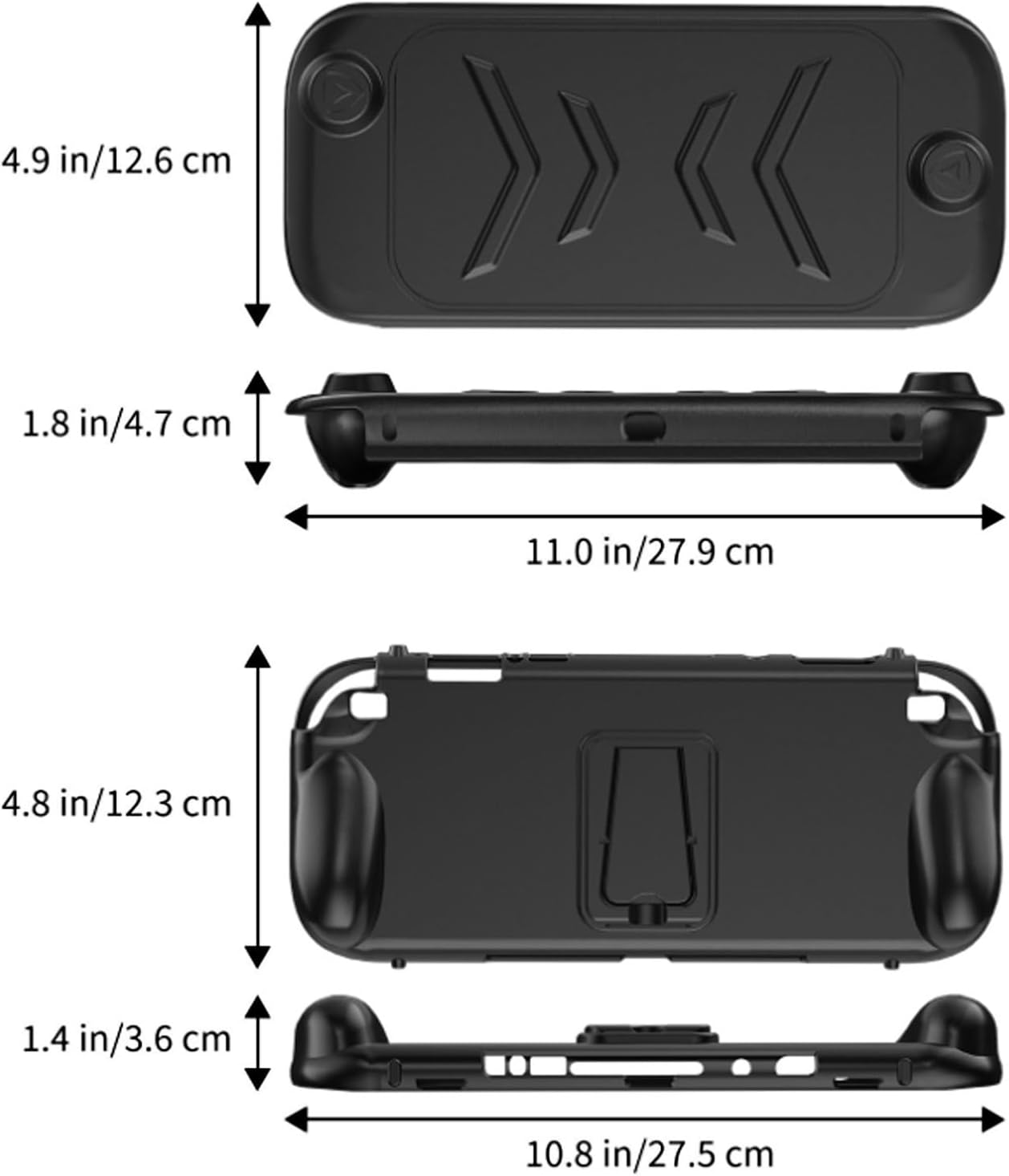 TPU Protective Case for All Inclusive Shockproof Non Slip anti Scratch Design Cover Protector with Detachable Cover Set with Bracket image number 1