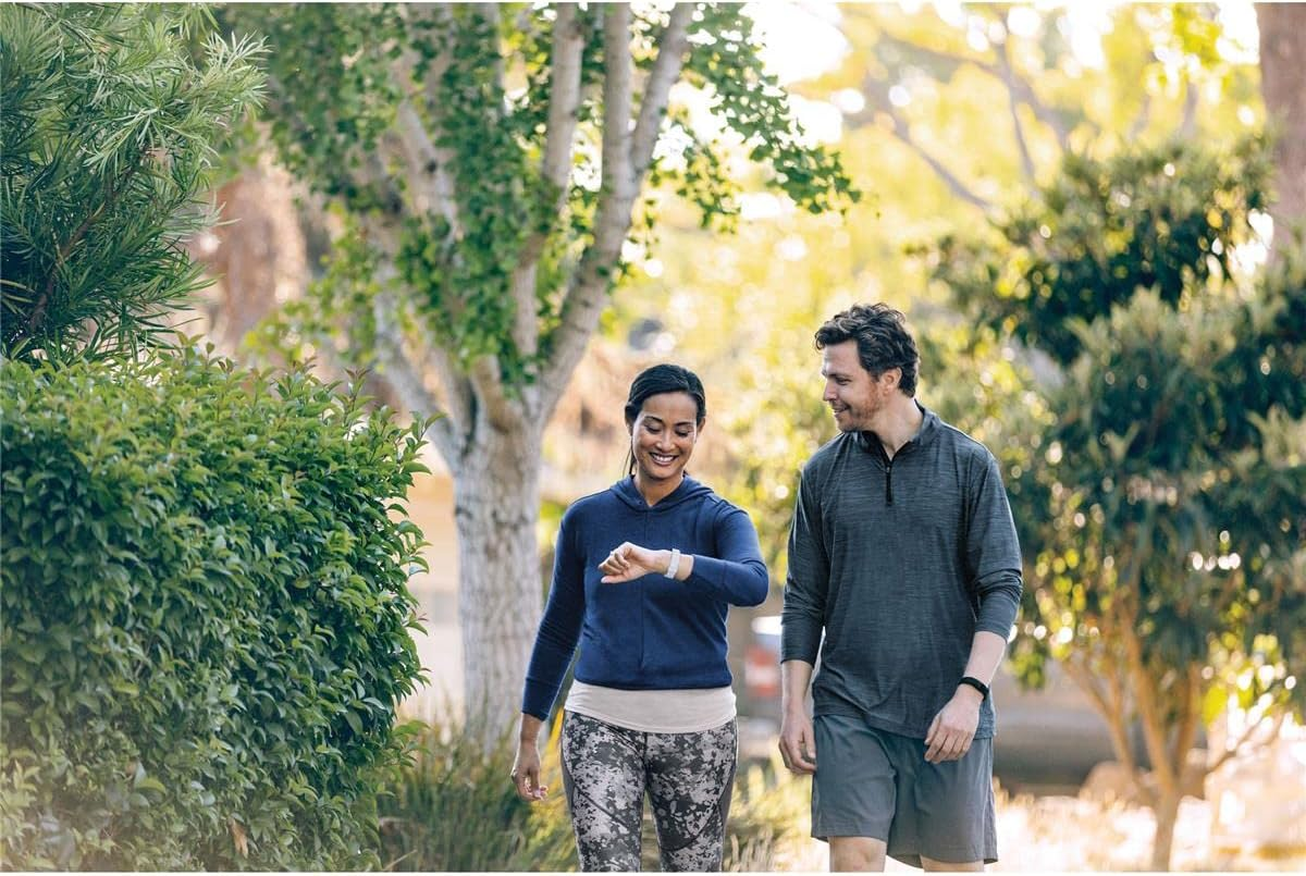 Fitbit [International Version] Inspire 2 Fitness Tracker - Black - Lunar White image number 3