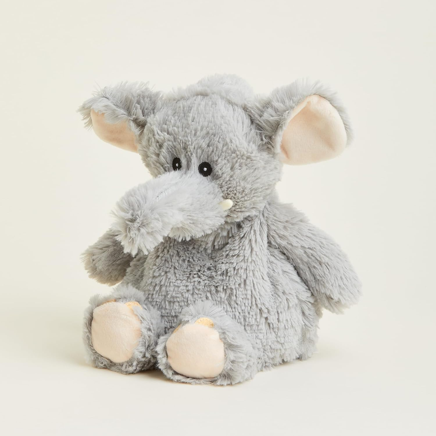 Warmies Plush Elephant (Grey) Microwavable Weighted Teddy with French Lavender Scent, Hot or Cold Wheat Bag for Cool Relaxation and Warm Relief image number 6