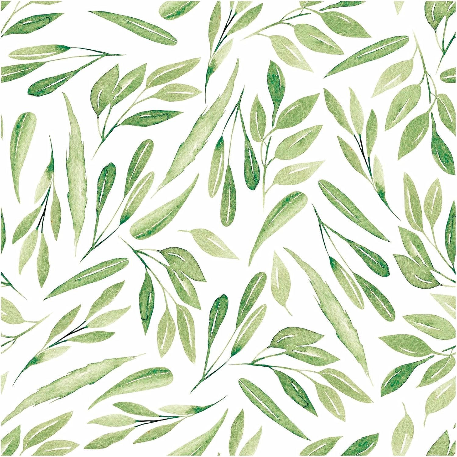 Haokhome 93199 Modern Peel and Stick Wallpaper Blue Branches with Leaves Removable Vinyl Self Adhesive Contactpaper 0.45M X 3M