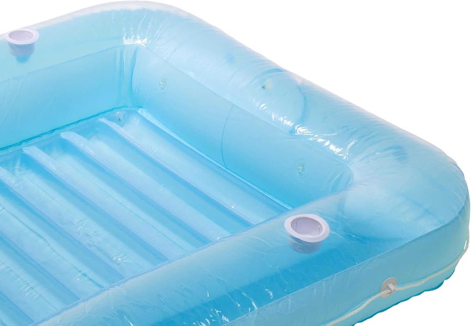 Inflatable Tanning Sun Bed &ndash; Extra-Large Pool Lounger for 2 Adults | Floating Sun Bed, Backyard Mini Pool & Water Lounge | Includes Pillow & Repair Patch | 210X140Cm & 160Kg Capacity image number 4