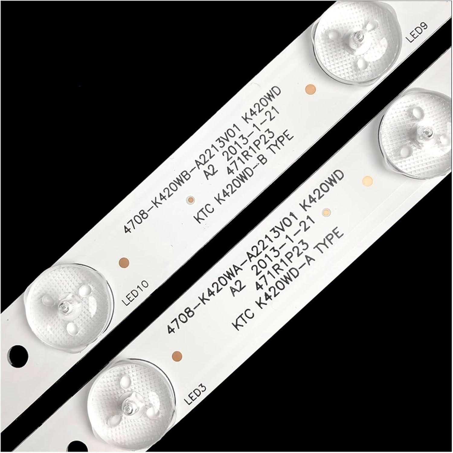 5Pairs/Set 3V Tv Led Backlight Bar for Phi/Lip.S 42Inch 4708-K420WA-A2213V01 LE42TA1 LE42KMH6 LED42538E LE42K32S 42CE390 LE42K22A image number 1