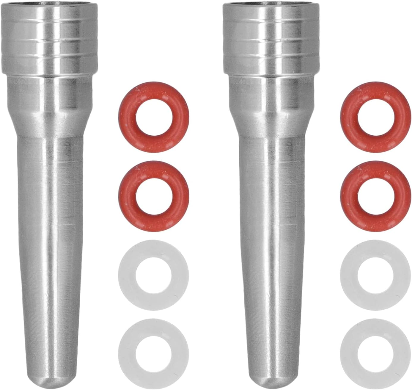 2Pcs Reusable Durable Coffee Machine Spout Espresso Coffee Machine Replacement Milk Foam Steam Nozzle, Stainless Steel Milk Foam Steam Nozzle for Home Kitchen Cafe Milk Tea Shop image number 1