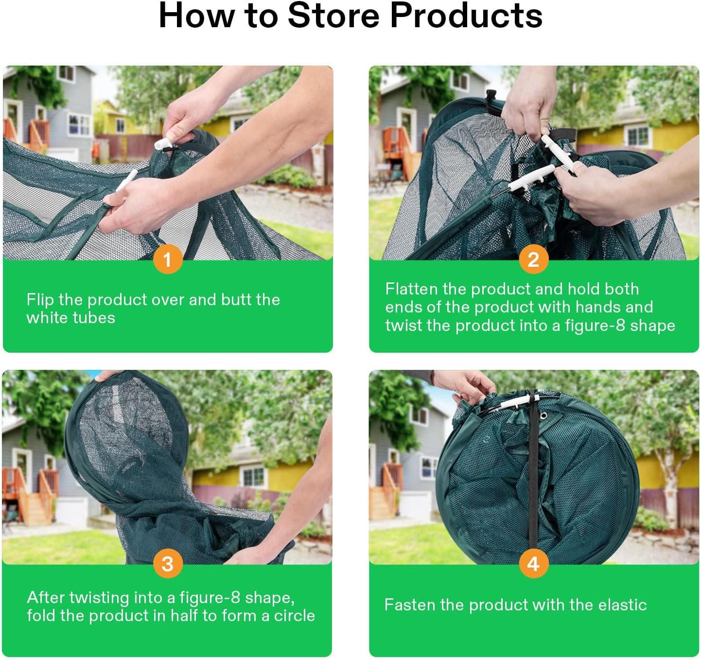 VIVOSUN Garden Netting Cover, 36 X 36 X 39 Inch Pop-Up Guard Cover with Zip Entry for Plants, Vegetables, Fruits, Outdoor Run and Enclosure for Small Animals, 2-Pack, Green