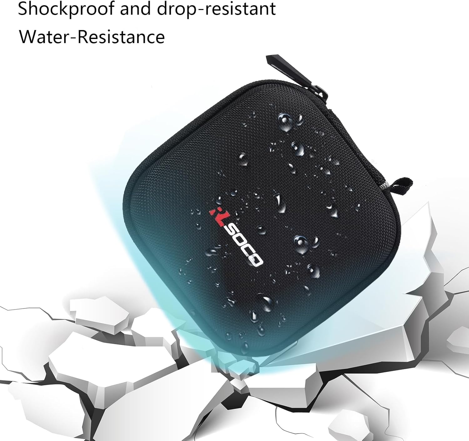 RLSOCO Case for Tp-Link AX3000/AX1500 Dual Band Wi-Fi 6 Travel Router, Portable Travel Case for TL-WR3002X/WR1502X Router - Black (Cover Only) image number 5